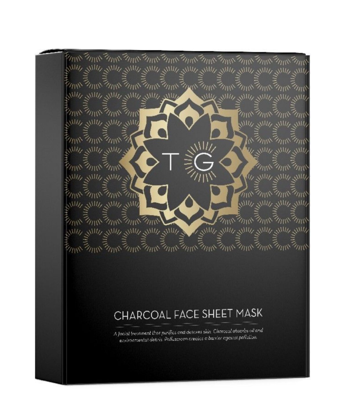 Total Glow charcoal face sheet mask