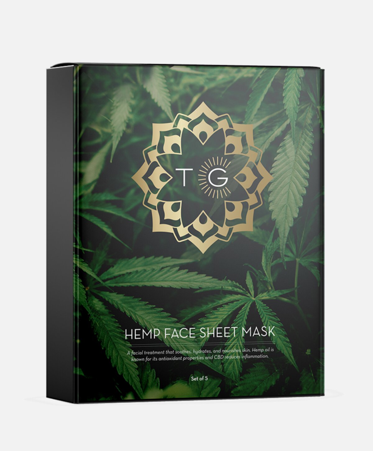 Total Glow hemp face sheet mask