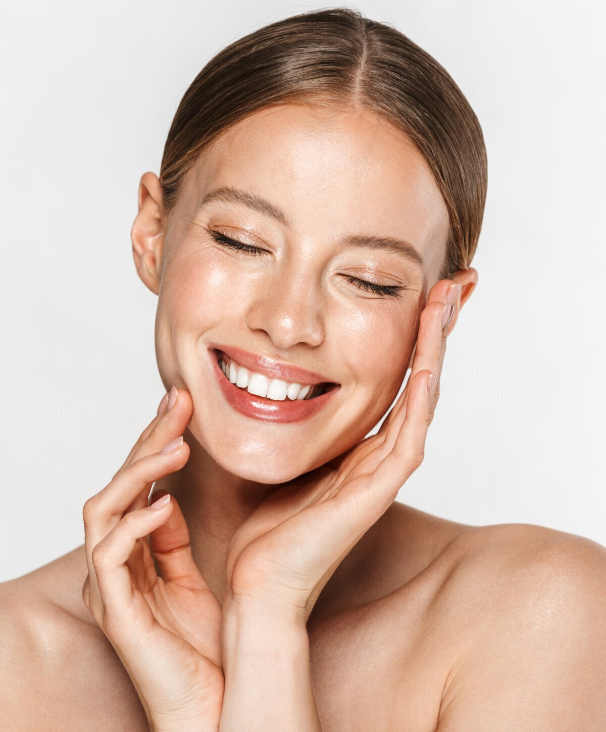 woman smiling after Palo Alto Environ DF II Treatment