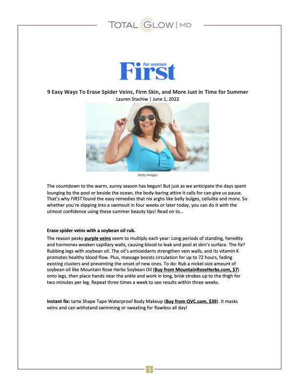 First for Women article