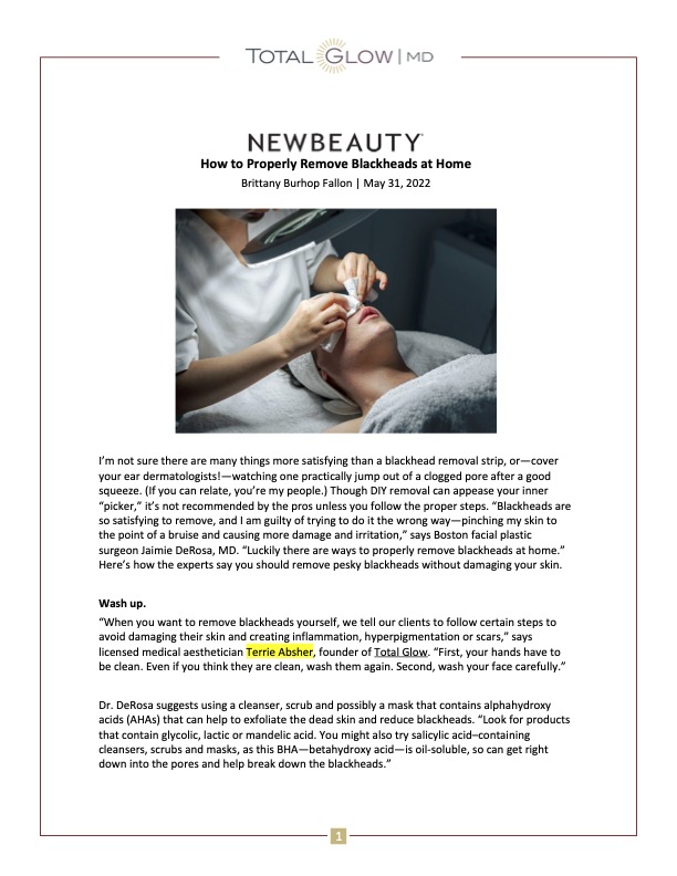 New Beauty article