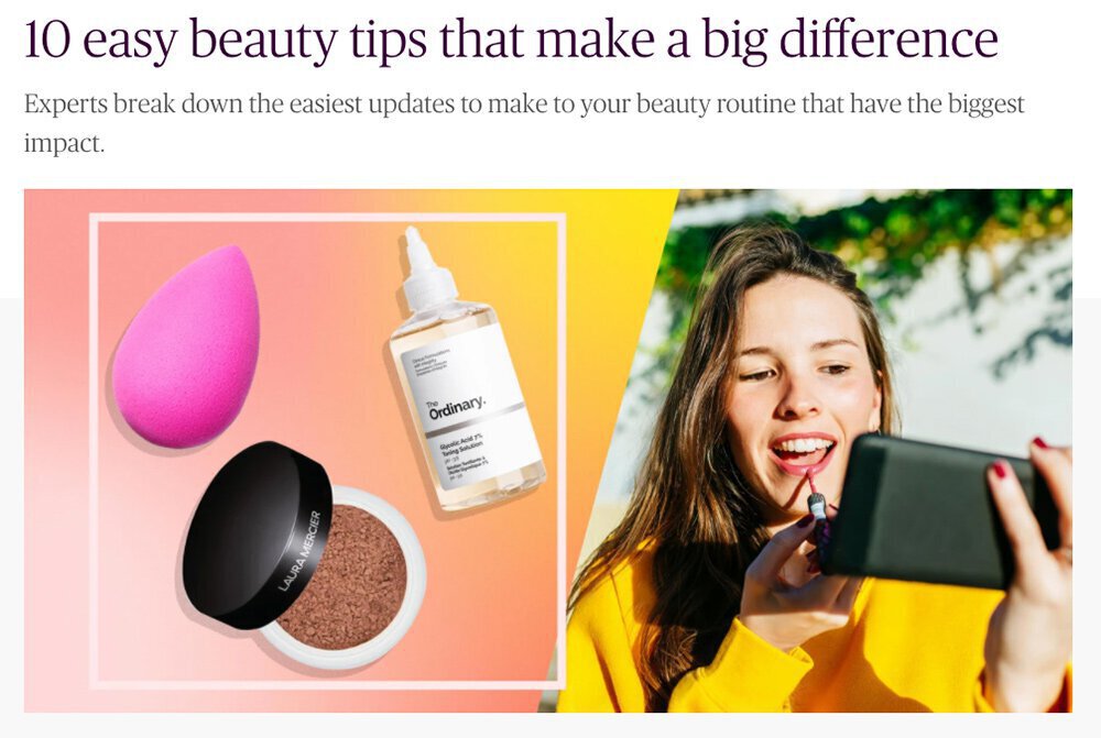 10 easy beauty tips that make a big difference article