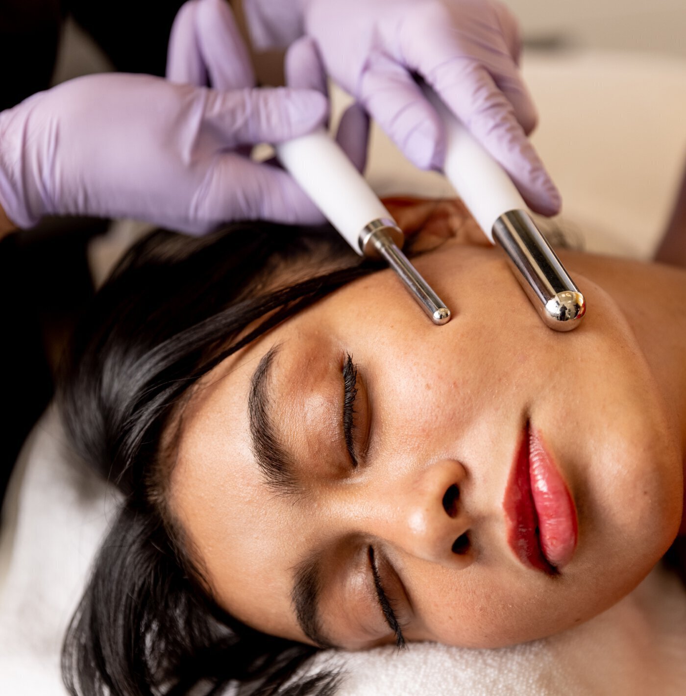 Palo Alto medspa patient receiving facial skincare treatment